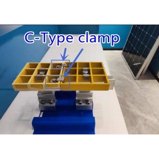 C clamp for Fiberglass Walkway คีมหนีบทางเดินไฟเบอร์กลาส 1 Pack 4 Sets