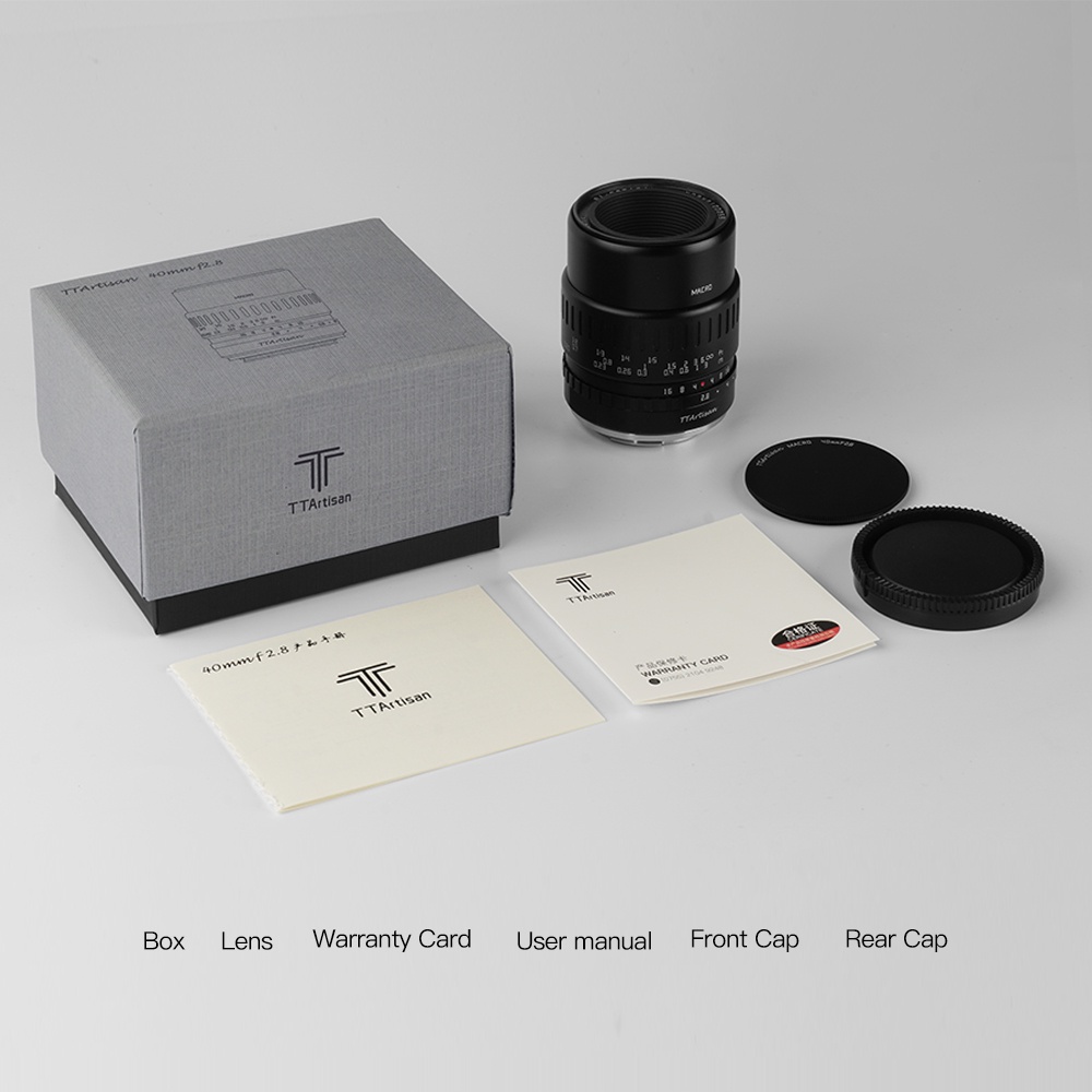 Ttartisan เลนส์มาโคร 40 มม. F2.8 APS-C 1:1 แมนนวลโฟกัส สําหรับ Sony E Canon EOSM Fuji X Nikon Z M43 #8