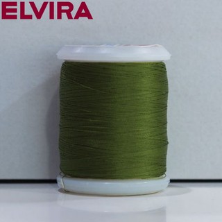 ELVIRA ด้ายเย็บโพลีเอสเตอร์ 2 เกลียว (สีเขียว) ความยาว 500 เมตร (11-8104-0093-2283)