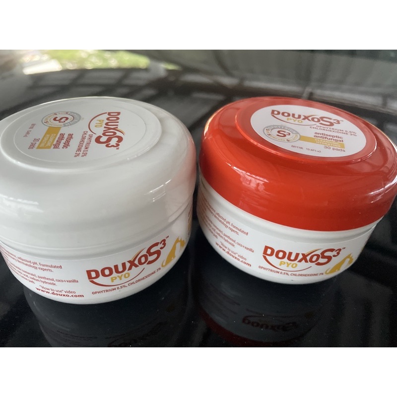 (ขออนุญาตปรับราคา) Douxo pad แผ่นเช็ดทำความสะอาดฆ่าเชื้อไม่ต้องล้างออก **สินค้าเปลี่ยนแพคเกจนะคะมีทั