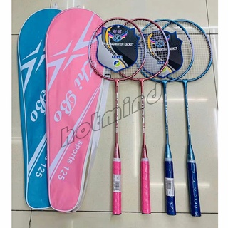 HotMind ไม้แบดมินตัน Sportsน 125 อุปกรณ์กีฬา ไม้แบตมินตัน พร้อมกระเป๋าพกพา  Badminton racket