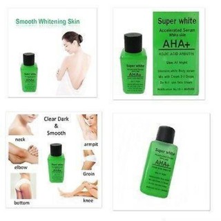 พร้อมส่ง Super White AHA Kojic Green Serum หัวเชื้อSuper white AHA+ เซรั่มขาวโคตร กรดโคจิก อาร์บูติน