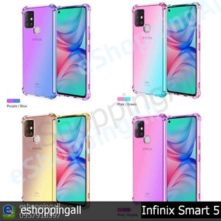 เคส infinix smart5 เคสมือถือกรอบยางไล่เฉดสีพร้อมส่ง กรอบมือถือส่งของในไทย