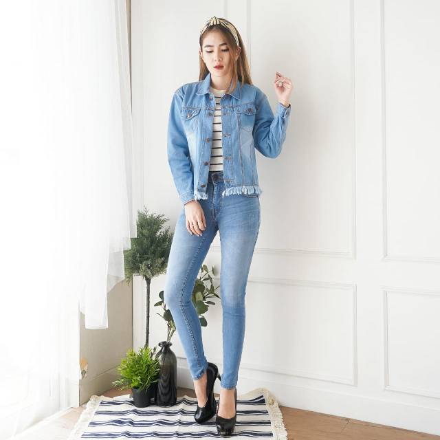 Ashanty Zenza Fringe jacket แจ็คเก็ตยีนส์พู่