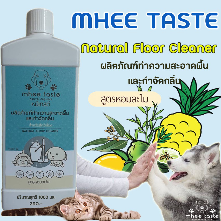 NATURAL FLOOR CLEANER ผลิตภัณฑ์ทำความสะอาดพื้นและกำจัดกลิ่น ขนาด 5 ลิตร by MheeTaste