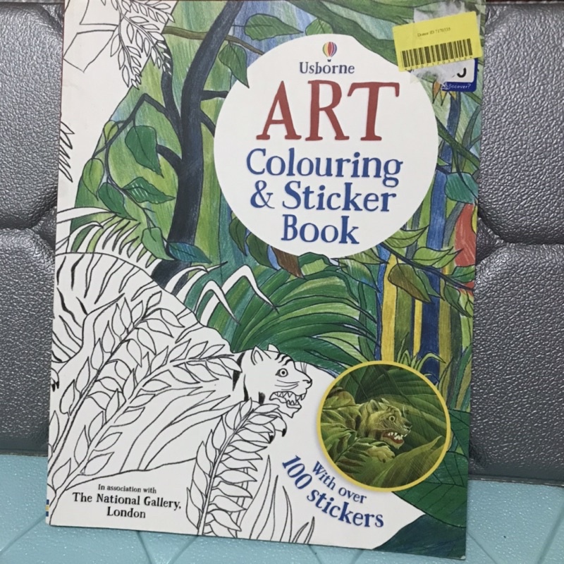 Usborne ART Colouring & Sticker Bookปกอ่อนมือสอง-AH1