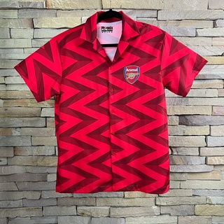 เสื้อฮาวายArsenalผ้านุ่มลื่นใส่สบาย