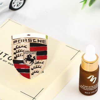 น้ำหอมติดรถยนต์Porsche น้ําหอมปรับอากาศรถยนต์ Porsche Car LOGO Perfume 718 911 Panamera Macan Cayenne Air outlet perfume