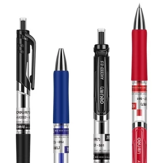 ปากกาหมึกเจล 0.5 มม. สีดําสีแดงสีน้ําเงินสําหรับใช้ในสํานักงานโรงเรียน