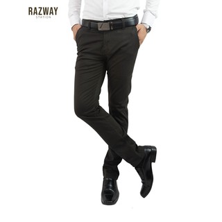 แหล่งขายและราคาRazway กางเกงชิโน่ ผ้ายืดนุ่มสวยทน ทรงกระบอกเล็ก กางเกงสแลคชาย รุ่น RZ826อาจถูกใจคุณ