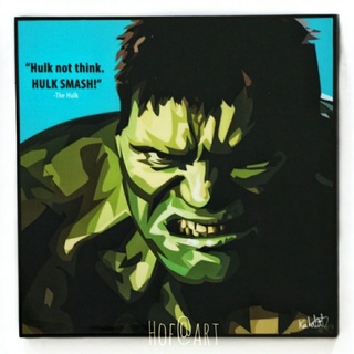 Hulk #2 ฮัค Avengers อเวนเจอร์​ Marvel รูปภาพ​ติด​ผนัง​ pop art Marvel กรอบรูป แต่งบ้าน ของขวัญ โปสเตอร์