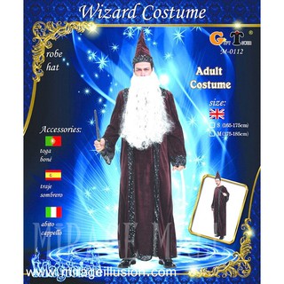 ชุดแฟนซี Wizard พ่อมด จอมเวทย์มนต์ ผู้ใหญ่ Costume