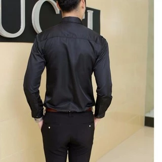 SHOES เสื้อเชิ้ต แขนยาว แต่งกระดุมหน้า ผู้ชาย รุ่น M021