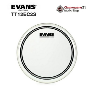 หนังกลองทอม Evans TT12EC2S ขนาด 12 นิ้ว หนังใส 2 ชั้น