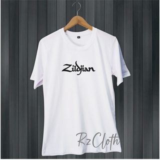 Zildjian เสื้อยืดลําลอง แขนสั้น พิมพ์ลายวงร็อค Distro Community สําหรับผู้ชาย และผู้หญิง