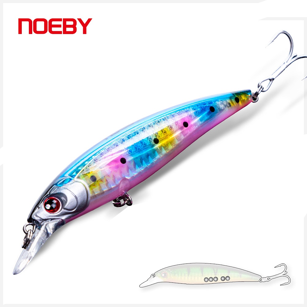 Noeby เหยื่อตกปลา รูปปลาซิว ขนาด 10 ซม. 13.6 กรัม 12 ซม. 22 กรัม NBL9006