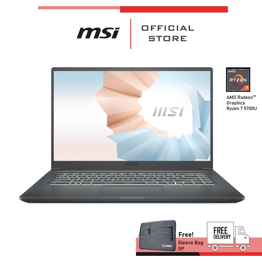 MSI Notebook (โน้ตบุ๊ค) Modern 15 A5M-023TH