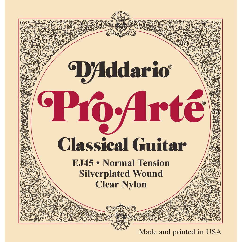 D'ADDARIO [สายกีตาร์] DAddario EJ45 Normal Tension Pro Arte สายกีตาร์คลาสสิก