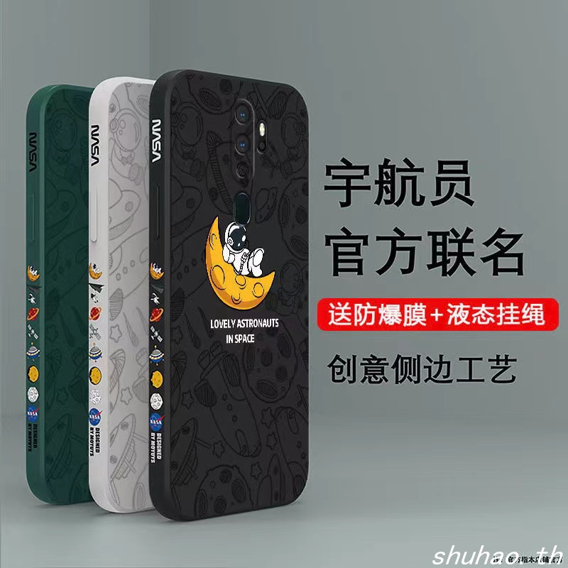 เคส oppo A5 2020 A9 2020 F11 F11 Pro F9 A55 4G A54 A74 4G A95 4G โทรศัพท์มือถือ ลายธีมนักบินอวกาศ สําหรับ Case