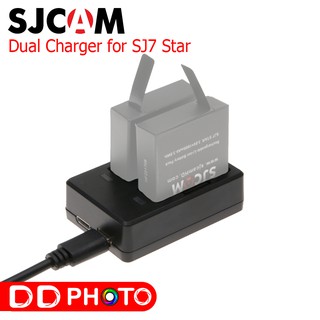 SJCAM DUAL-SLOT CHARGER FOR SJ7 Star แท่นชาร์จคู่ SJ มีประกัน