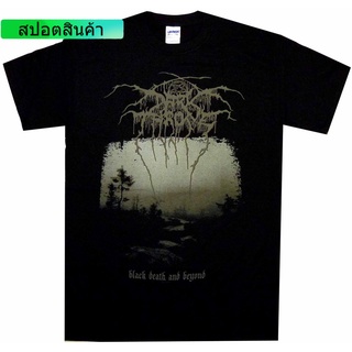 เสื้อยืดแขนสั้นพิมพ์ลาย Death Beyond สีดำ