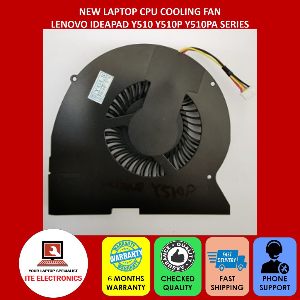 ใหม่ LENOVO IDEAPAD Y510 Y510P Y510PA SERIES พัดลมระบายความร้อนซีพียูแล็ปท็อป