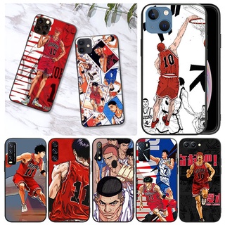 เคสโทรศัพท์มือถือแบบนิ่ม ลายอะนิเมะ Slamdunk สีดํา สําหรับ OPPO A91 A92S A94 F15 F7 F9 Pro A7X F5 A73 2017