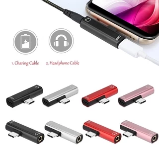 [T - Shaped 2 In 1 Usb C To 3 . 5 มม . แจ็คเสียง + Type C อะแดปเตอร์แปลง ( Usb C To 3 . 5 มม . ] [ไม่ใช่สำหรับ Samsung]