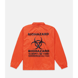 SLUM LTD - 10DEEP BIOHAZARD COACHS JACKET Orange