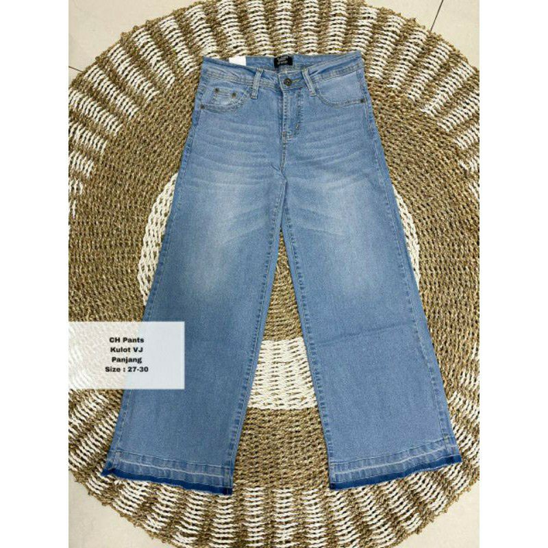 ราคา (คลังสินค้า Cuci)! Vj JEANS Culottes 7/9 นําเข้าจากกรุงเทพฯ สําหรับผู้หญิง