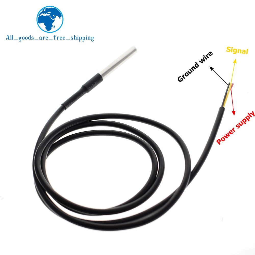 DS1820 Stainless steel package Waterproof DS18b20 temperature probe temperature sensor 18B20 for ard