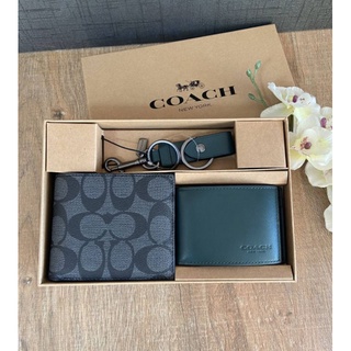 แท้💯% Coach C6790 Boxed 3 In 1 Wallet Gift ส่งฟรีค่ะ