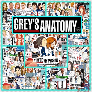 100Pcs/Set ❉ Greys Anatomy Series A สติ๊กเกอร์ ❉ DIY Fashion Laptop Skateboard Decals Doodle สติ๊กเกอร์