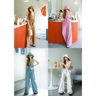 Jumpsuit poppy
New !!! จั๊มสูทยาว+หมวก Jumpsuit จั๊มสูทขายาวสายเดี่ยวเส้นใหญ่ สายปรับระดับได้ สม็อคหลัง มีกระเป๋าสองข้าง