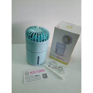 Mini Fan with Humidifier With Light Portable Fan