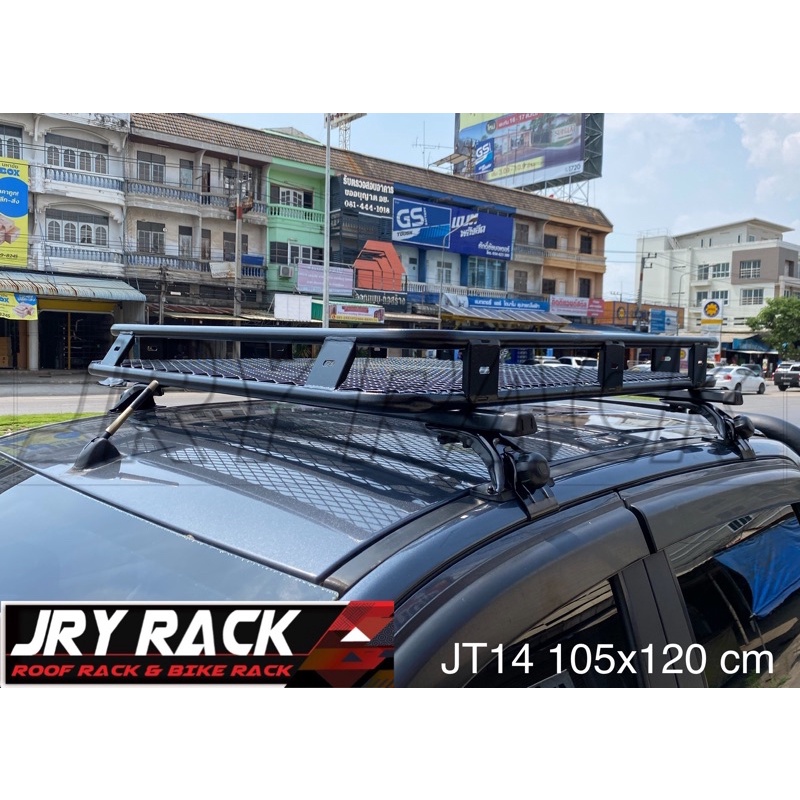 JRY Rack ตะแกรง JT14 105x120cm พื้นตะข่าย (เฉพาะตะแกรง ไม่รวมชุดคานแร็ค + แฟริ่งบังลม ) แร็คหลังคา