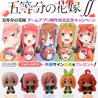 5pcs/set The Quintessential Quintuplets Figure Nakano Miku PVC Nakano Ichika Nino Yotsuba Itsuki Model Toy 5cm