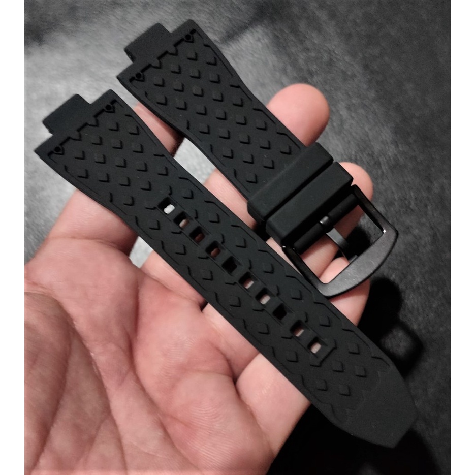 barel สายนาฬิกา ยาง ซิลิโคน เข็มขัดแสตนเลส r60 สำหรับ Michael Kors 29 X 13มม ย MK8184 MK8729 MK9020 - รูปที่ 2