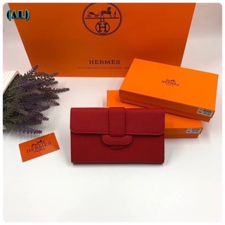 พร้อมส่ง ‼️ กระเป๋าสตางค์Hermesงานพร้อมกล่องแบรนด์หรู