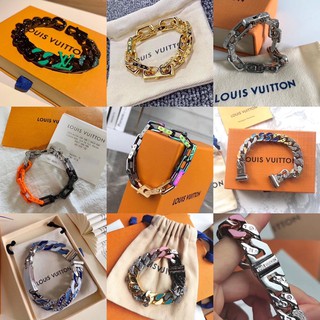 กำไลข้อมือโซ่Brandname เกรดHIEND 1:1 สลับแท้ Full set เอกสารครบ ปั้มทุกจุด ถ่ายจากงานจริง👍🏼💕