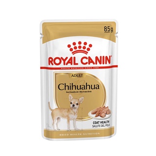 ROYAL CANIN โรยัล คานิน อาหารสำหรับสุนัขโต พันธุ์ชิวาวา อายุ 8 เดือนขึ้นไป 85 กรัม