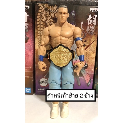 โมเดล มวยปล้ำ wwe john cena เบสิก ตำหนิเท้าซ้าย 2 ข้าง แถมเข็มขัด 1 เส้น