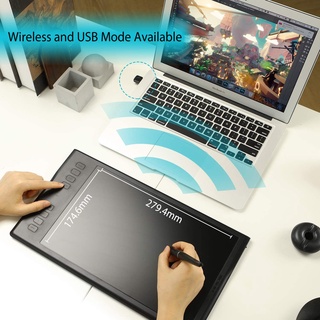 Huion Inspiroy Q11K V2 Graphic Drawing Tablet Tilt Function Battery-Free Stylus 8192 Pen #5