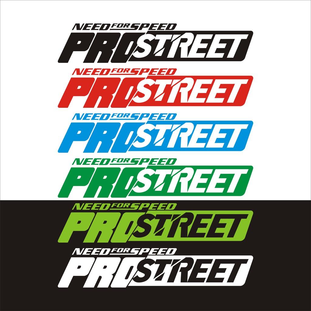 pro street สติกเกอร์ pvc กันน้ำ ขนาด 4 x 20 cm ให้เลือก ราคา 19 บาท