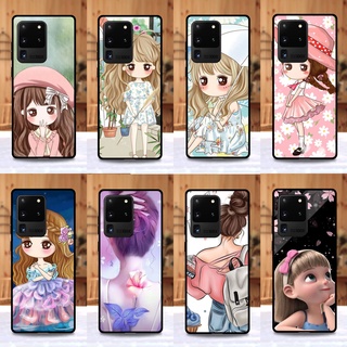 เคส Samsung S20 Ultra ลายการ์ตูนผู้หญิง ขอบนิ่มหลังแข็ง เคสมือถือ เคสโทรศัพท์ Case เคส TPU ขอบนิ่มหลังแข็ง