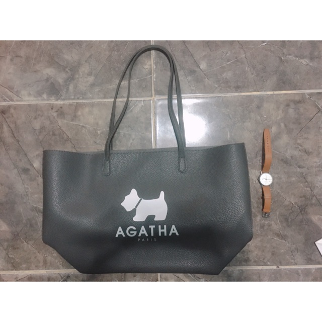 Tote bag — AGATHA กระเป๋าสะพายหนังแท้