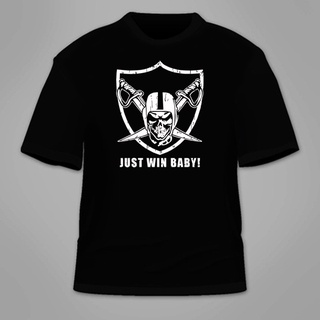 เสื้อยืด ลาย Just Win Baby Raiders สําหรับเด็ก เสื้อกีฬาแขนสั้น ลายทีม Las Vegas Oakland Antonio สีน้ําตาล