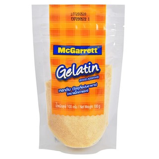 (แพ็ค2)แม็กกาแรต ผงเจลาติน McGarrett gelatin powder 100 กรัม สำหรับทำอาหารหรือขนมชนิด สูตรลอกสิวเสี้ยนหลุดยันรากสิวง่ายๆ