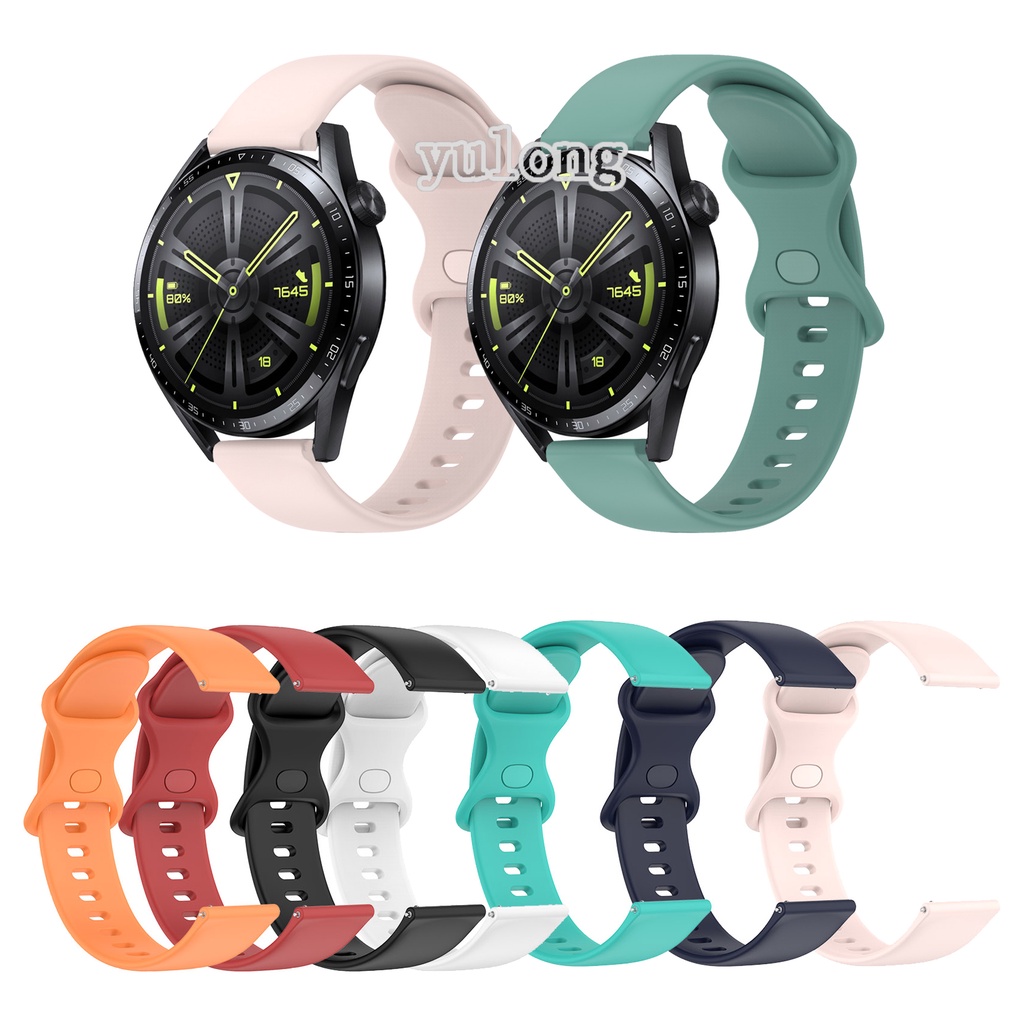 สายนาฬิกาข้อมือซิลิโคน แบบนิ่ม 20 มม. 22 มม. สําหรับ Huawei Watch GT3 GT4 Pro GT2 SE GT 2 3 4 2e 42 มม. 43 มม. 46 มม.