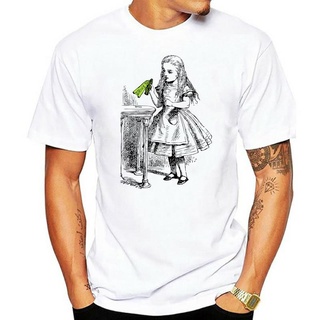 T-shirt  เสื้อยืด พิมพ์ลาย BATCH1 ALICE IN WONDERLAND UNISEX 150 Anniversary DRINK ME BOTTLE สําหรับผู้ชายS-5XL